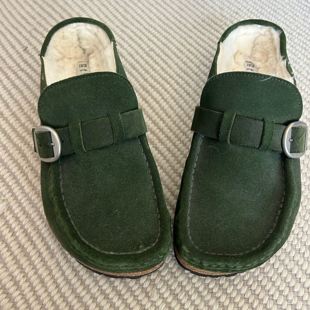 Birkenstock Buckley Clog with Real Shearling Lining - Size 39